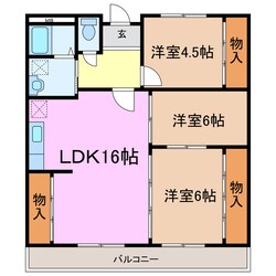 佐久間マンションの物件間取画像